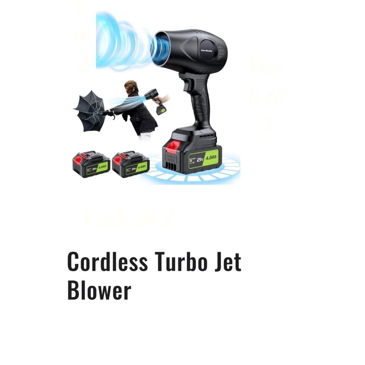 Cordless Turbo Jet Blower – High-Speed Cleaning Anywhere - Catalyst Mart