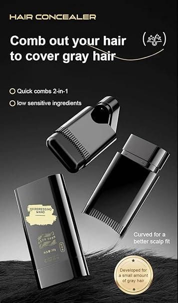 Covering White Hair Comb Stick 20gm – Instant Black Hair Touch-Up | Waterproof & Portable