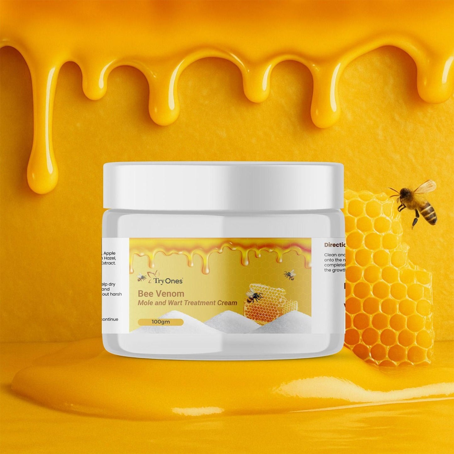 Bee Venom Mole and Wart Treatment Cream 100 gm Pack of 1 - Catalyst Mart