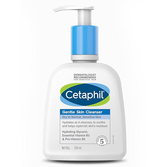 Cetaphil Gentle Skin Cleanser 250ml – Mild Face & Body Wash for Sensitive & Dry Skin