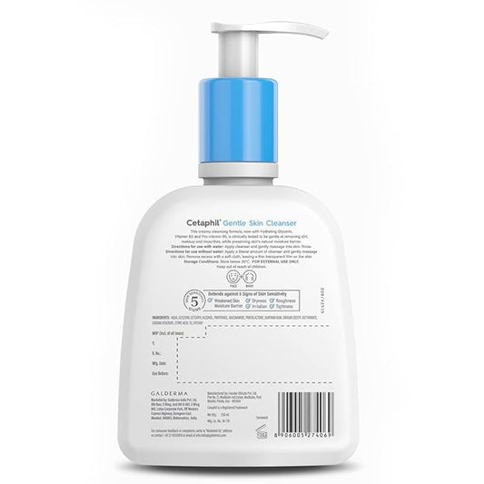 Cetaphil Gentle Skin Cleanser 250ml – Mild Face & Body Wash for Sensitive & Dry Skin