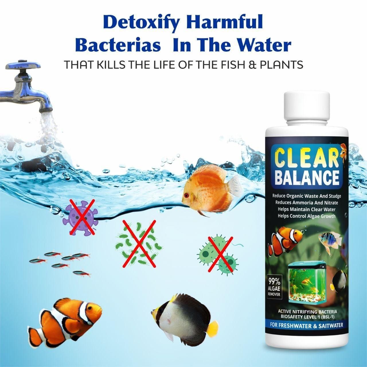 Clear Balance Fish Tank Water Purifier 120ml Each (Pack of 2) - Catalyst Mart