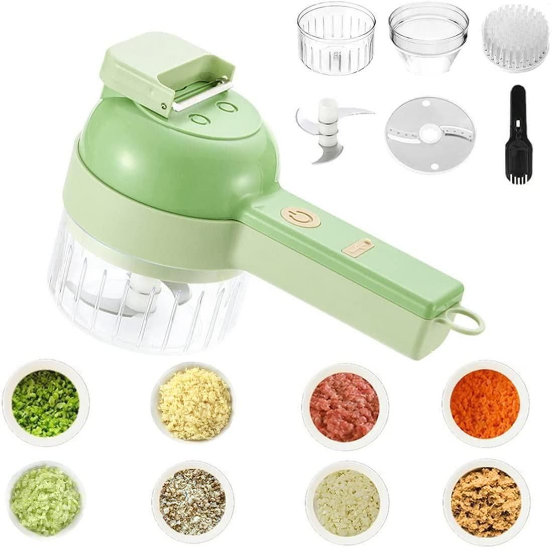 4 in 1 Portable Electric Vegetable Cutter Set - Catalyst Mart