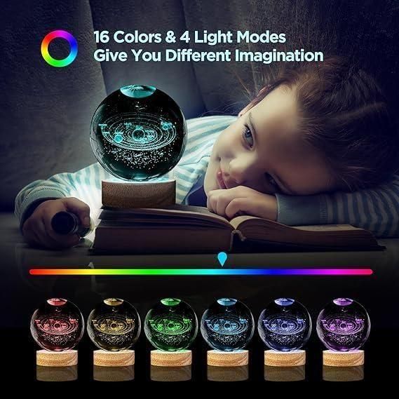 3D Crystal Lamp Ball(Assorted Design) - Catalyst Mart