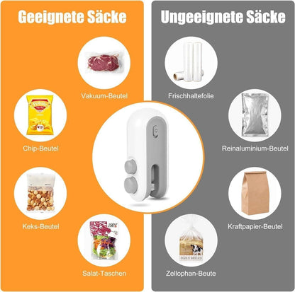 Portable Mini Sealing Machine 2 in 1 USB Rechargeable Magnetic Bag Sealer Heat Seal with Cutter - Catalyst Mart