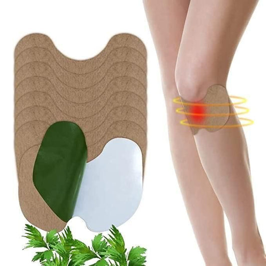 Knee Pain Relief Patches | Self-Heating Moxa Therapy for Arthritis, Joint & Muscle Pain | Packs of 10, 20, 30