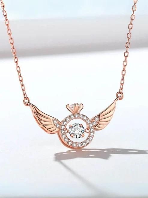 Rose Gold Angel Wings Pendant Chain - Catalyst Mart