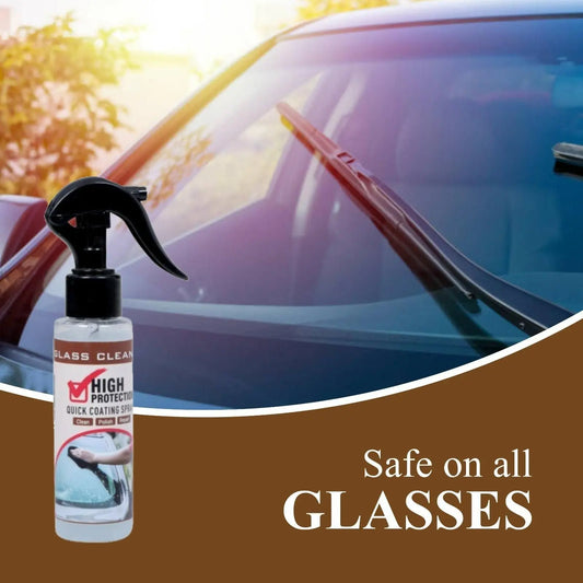 High Protection Glass Cleaner Spray – 100ml Quick Coating & Polish for Car Windows & Mirrors - Catalyst Mart