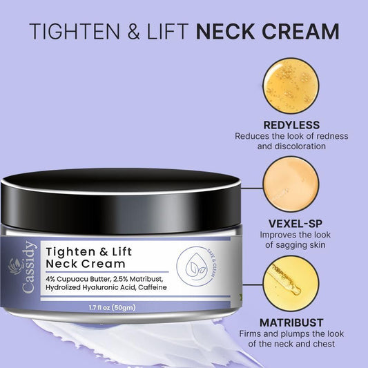 Cassidy Tighten & Lift Neck Cream – Firm & Smooth Neck Skin - Catalyst Mart