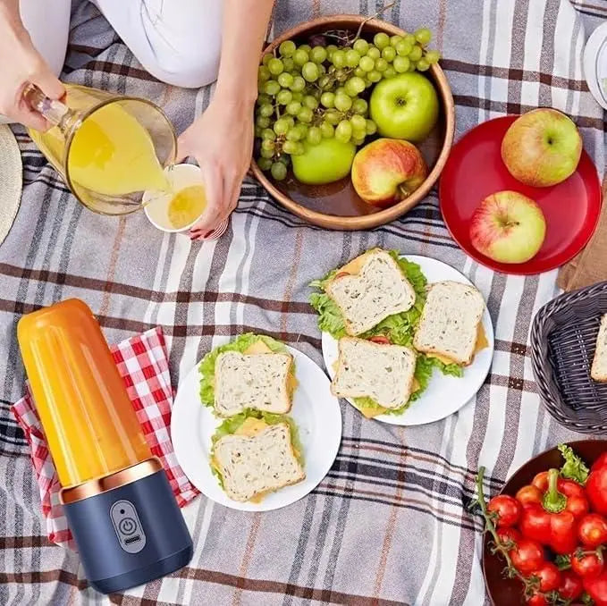 Small Portable Juicer Blender – Rechargeable USB Mini Mixer for Travel & Home (Pack of 1) - Catalyst Mart