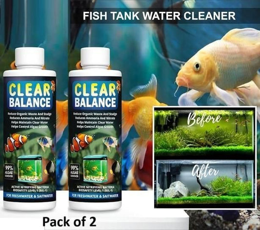 Clear Balance Fish Tank Water Purifier 120ml Each (Pack of 2) - Catalyst Mart