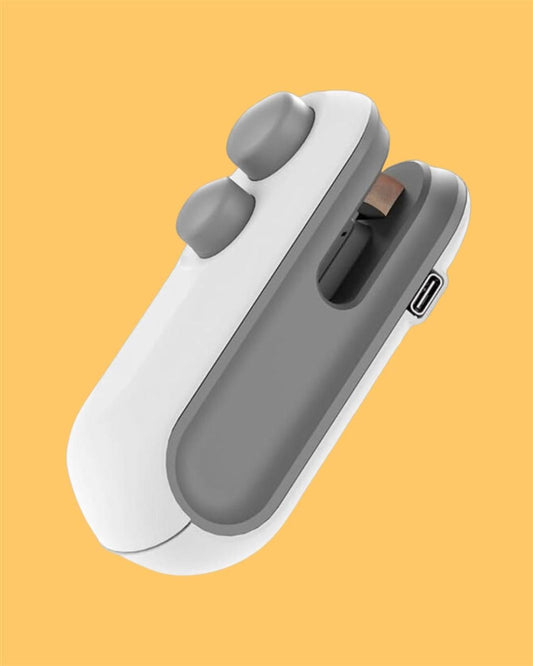 Portable Mini Sealing Machine 2 in 1 USB Rechargeable Magnetic Bag Sealer Heat Seal with Cutter - Catalyst Mart