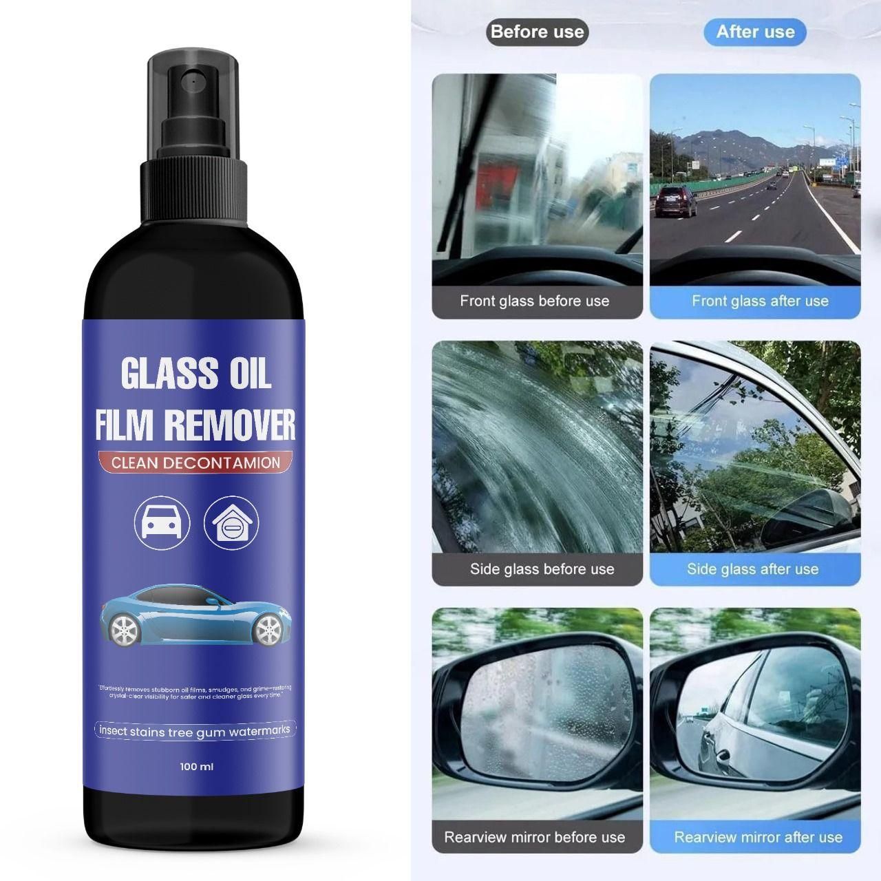 Glass Oil Film Remover 200 ml Pack of 2 - Catalyst Mart