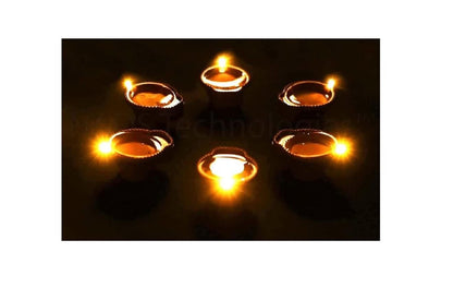 LED Water Sensor Diyas | Decorative Ambient Lights (Pack of 6/12/18/24)