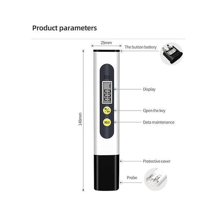 Water TDS Meter Tester - Catalyst Mart