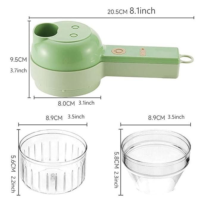 4 in 1 Portable Electric Vegetable Cutter Set - Catalyst Mart