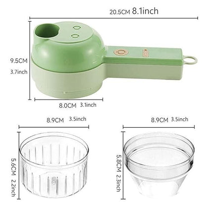 4 in 1 Portable Electric Vegetable Cutter Set - Catalyst Mart