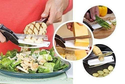 Clever Cutter 2-in-1 Kitchen Knife & Cutting Board Tool