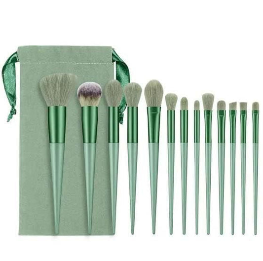 13 Pcs Makeup Brush with Pouch Set - Catalyst Mart