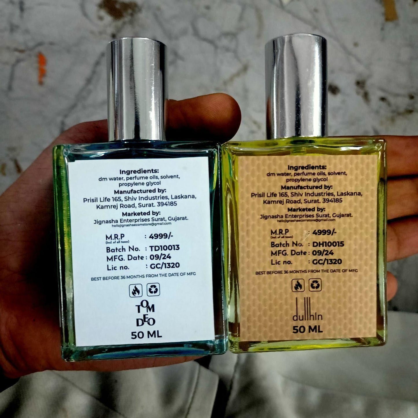 Dullhin LONDON & Tom Deo Luxurious Perfume Combo – Long Lasting Premium Fragrance Set for Men & Women, 50ML Pack of 2