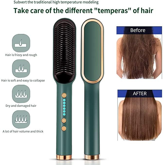 Professional Electric Hair Straightener Comb Brush - Catalyst Mart