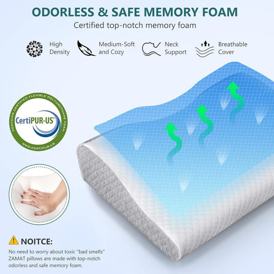 Foam Pillow for Neck Pain Relief - Catalyst Mart