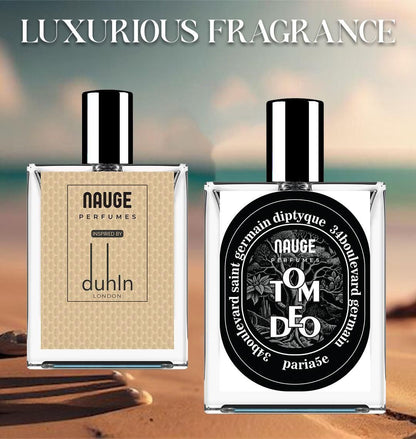 Dullhin LONDON & Tom Deo Luxurious Perfume Combo – Long Lasting Premium Fragrance Set for Men & Women, 50ML Pack of 2