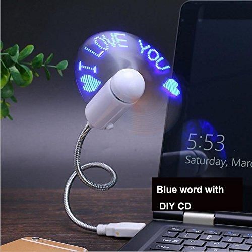 USB LED Fan with Programmable CD Customized Message - Catalyst Mart
