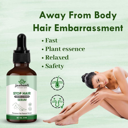 Stop Hair for Men & Women Serum 30ml – Painless Permanent Hair Removal