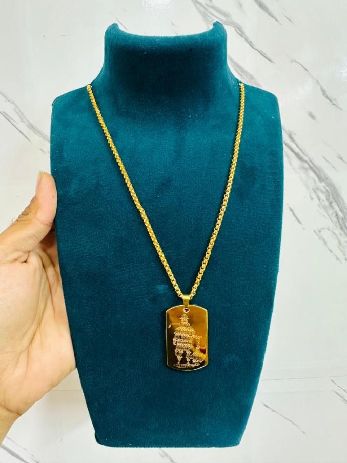 Hanuman Chalisha Pendant with Chain - Catalyst Mart