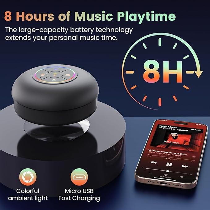 Large Suction Cup Waterproof Bluetooth Speaker - Catalyst Mart
