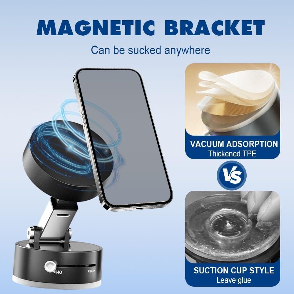 Vacuum Magnetic Suction Phone Holder - Catalyst Mart