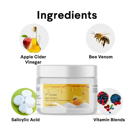 Bee Venom Mole and Wart Treatment Cream 100 gm Pack of 1 - Catalyst Mart
