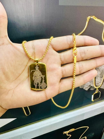 Hanuman Chalisha Pendant with Chain - Catalyst Mart