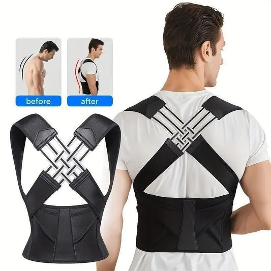 Adjustable Back Posture Corrector/ Slouching Relieve Pain Belt Women Men - Catalyst Mart