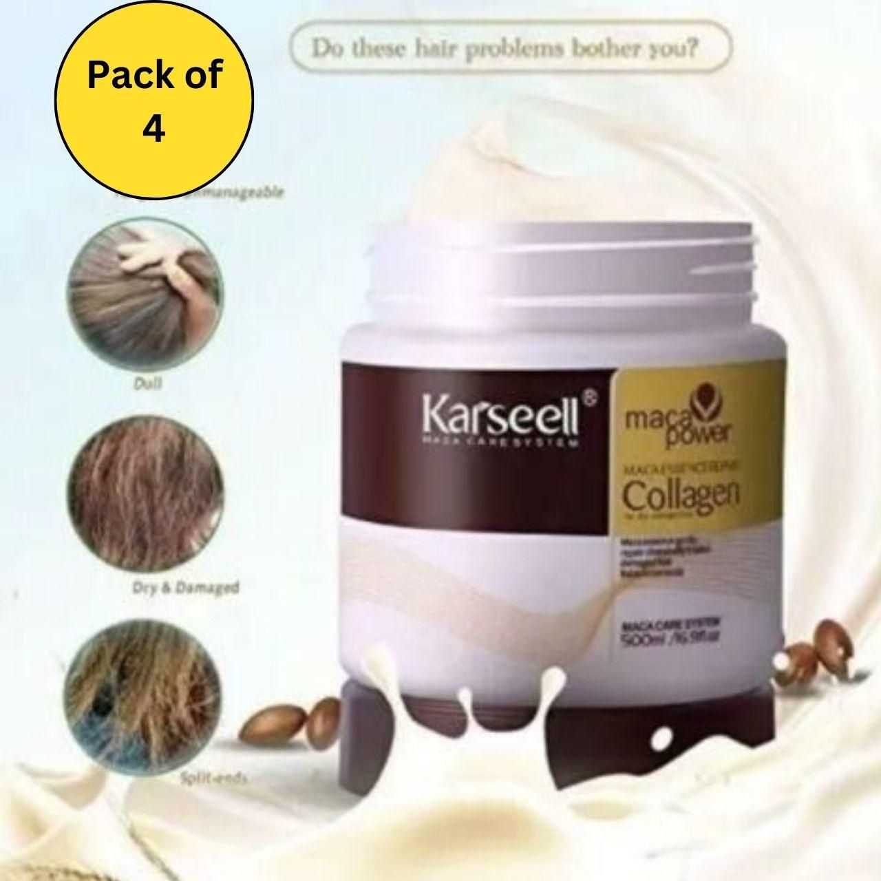Karseell Maca Power Collagen Hair Mask 100ml (Pack of 4) - Catalyst Mart