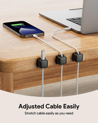 Organizer, Cable Smooth Adjustable Easy Secure Cable Managemen (Pack of 6 Cord) - Catalyst Mart