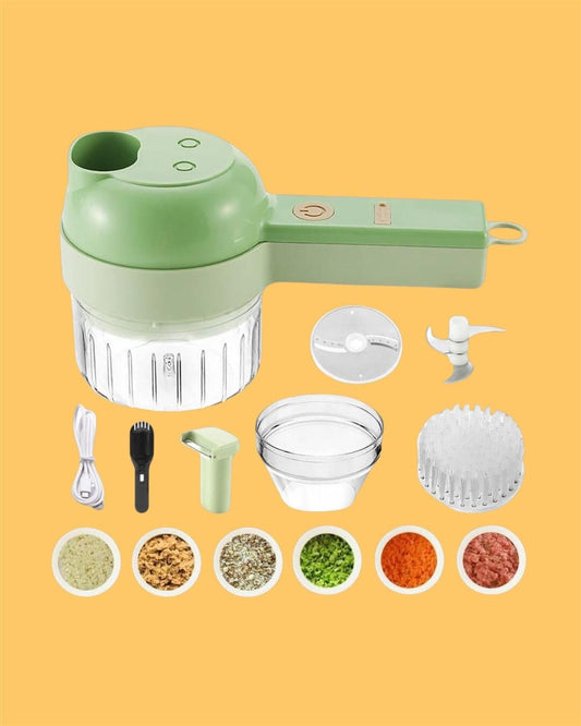 4 in 1 Portable Electric Vegetable Cutter Set - Catalyst Mart