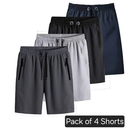 Combo of 4 Men's Stretchable Cotton Shorts - Catalyst Mart