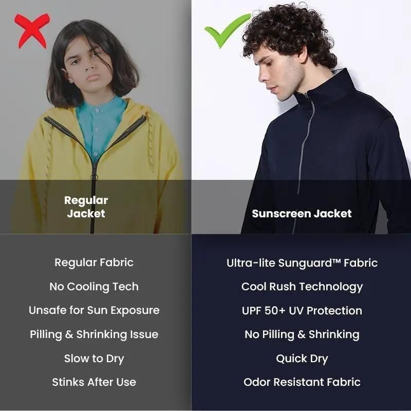 Sunscreen with UV Protection Lightweight Jackets for Men - Catalyst Mart