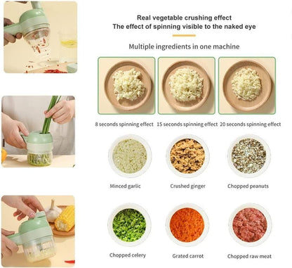 4 in 1 Portable Electric Vegetable Cutter Set - Catalyst Mart