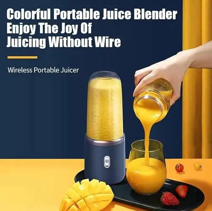 Small Portable Juicer Blender – Rechargeable USB Mini Mixer for Travel & Home (Pack of 1) - Catalyst Mart