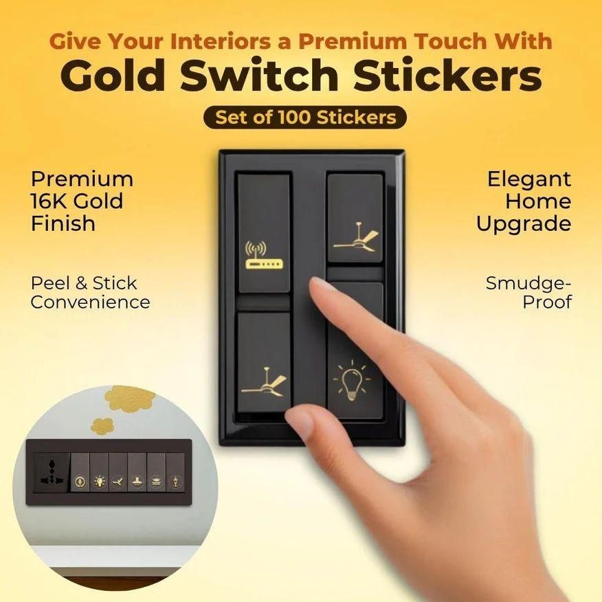 Gold Switch Stickers - Catalyst Mart