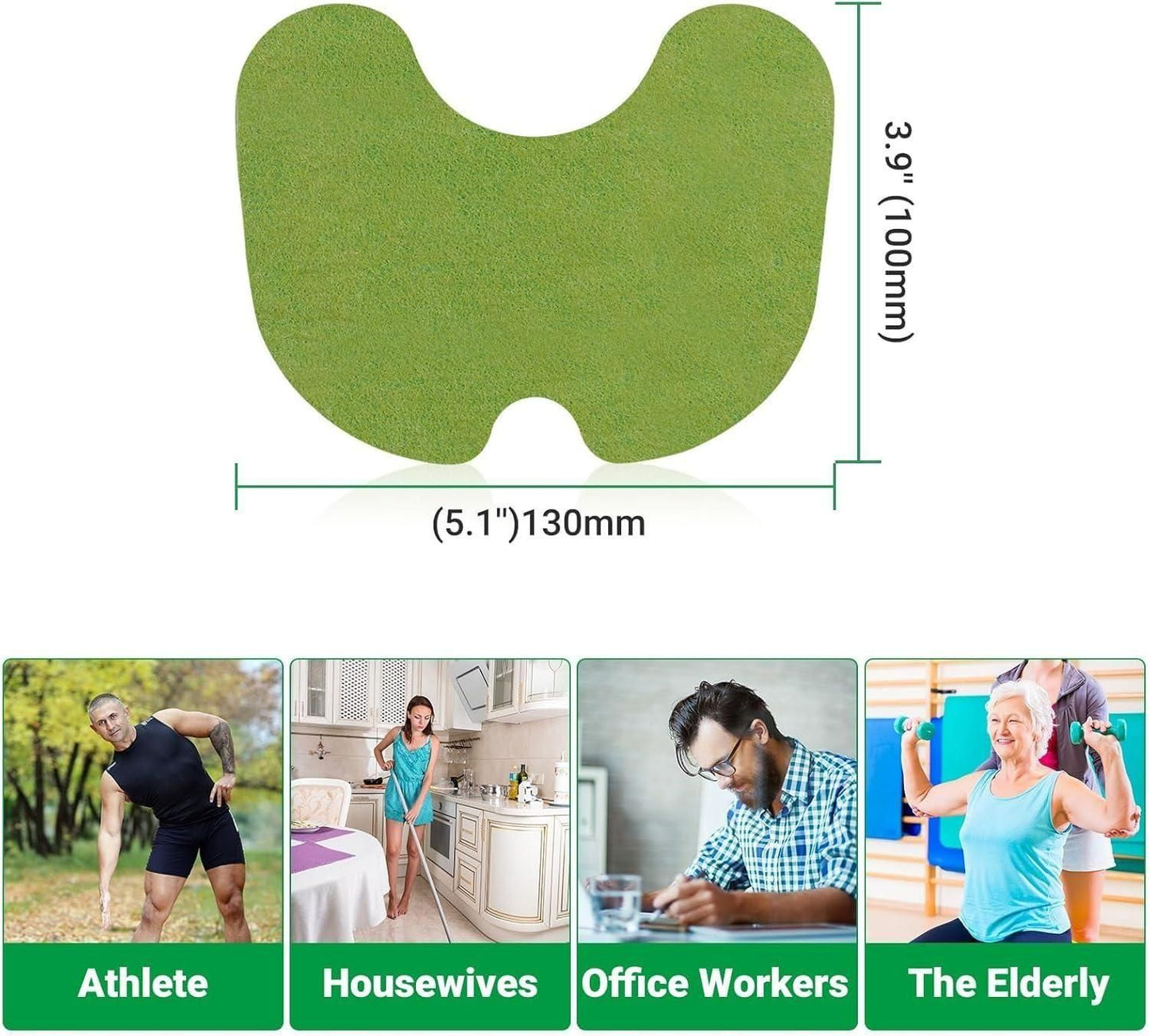 Knee Pain Relief Patches | Self-Heating Moxa Therapy for Arthritis, Joint & Muscle Pain | Packs of 10, 20, 30