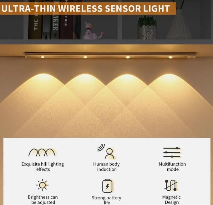 LED PIR Motion Sensor Cabinet With USB Rechargeble - Catalyst Mart