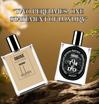 Dullhin LONDON & Tom Deo Luxurious Perfume Combo – Long Lasting Premium Fragrance Set for Men & Women, 50ML Pack of 2