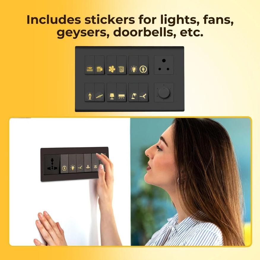 Gold Switch Stickers - Catalyst Mart