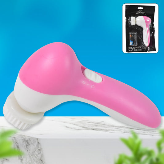 Facial Beauty Brush & Massager – Waterproof Face Cleansing Tool with 2 AA Batteries Included (1 Pc) - Catalyst Mart