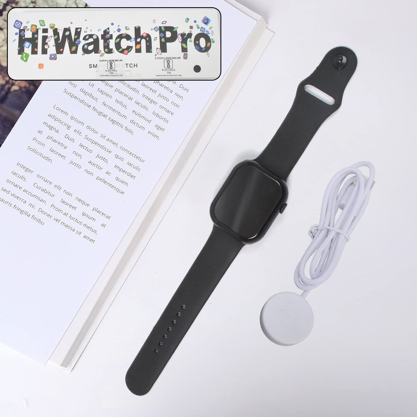 Tx10 Pro Max Large Display Wireless Charging Smartwatch (1 Pc) - Catalyst Mart