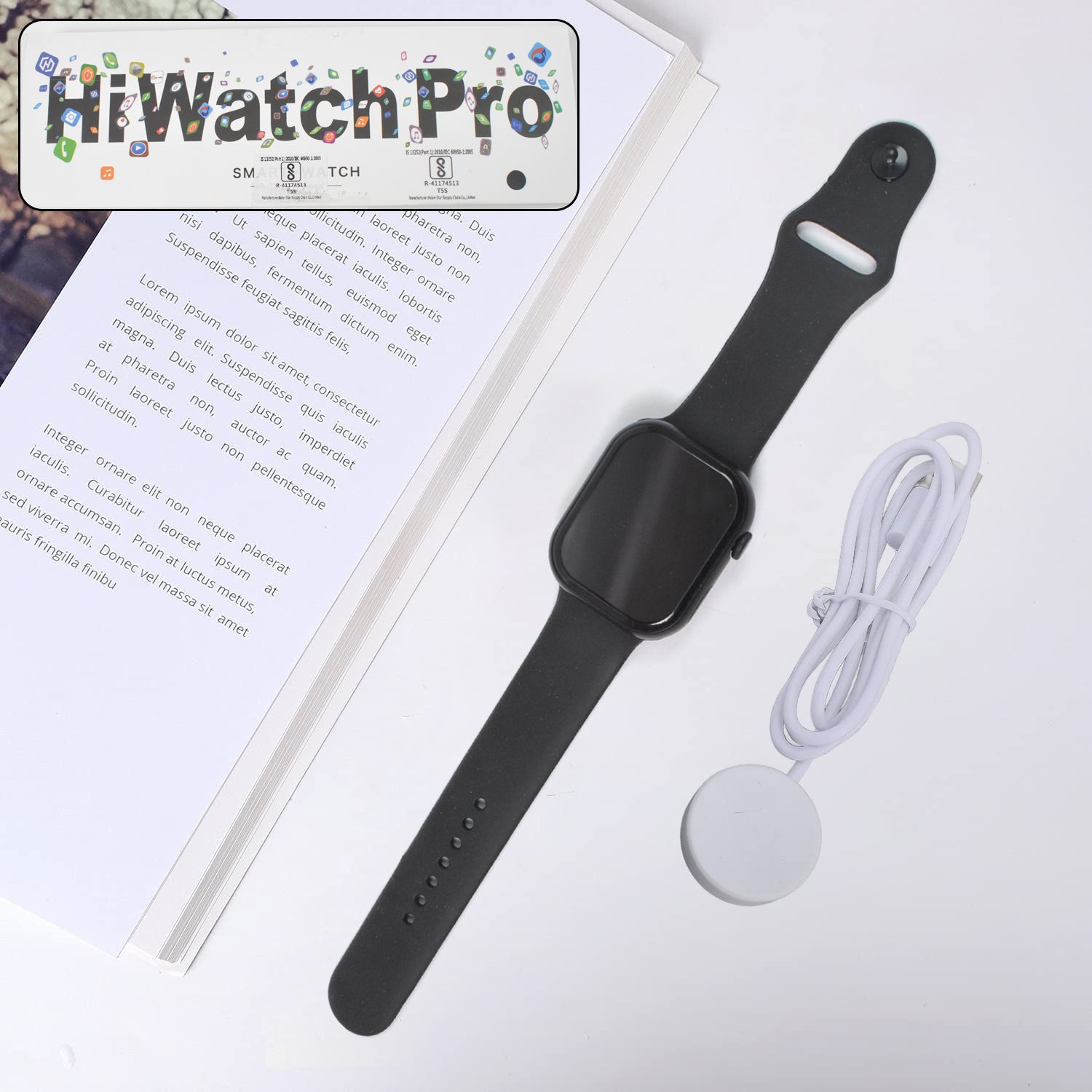 Tx10 Pro Max Large Display Wireless Charging Smartwatch (1 Pc) - Catalyst Mart